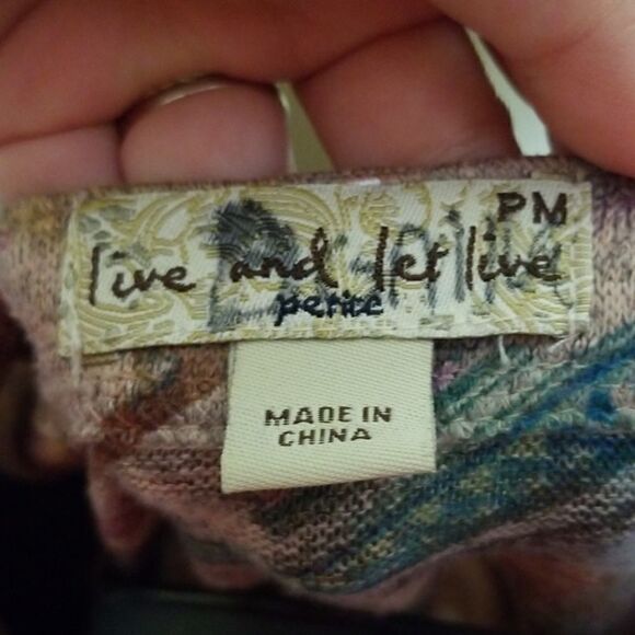 Live and Let Live Watercolor Top - Picture 5 of 6